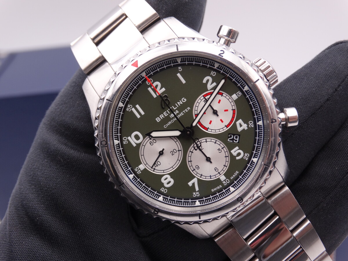 BREITLING Aviator 8 B01 Chronograph Curtiss Warhawk - Comerzia Watches
