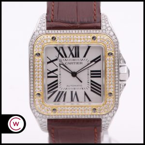 CARTIER Santos 100 XL Diamantes