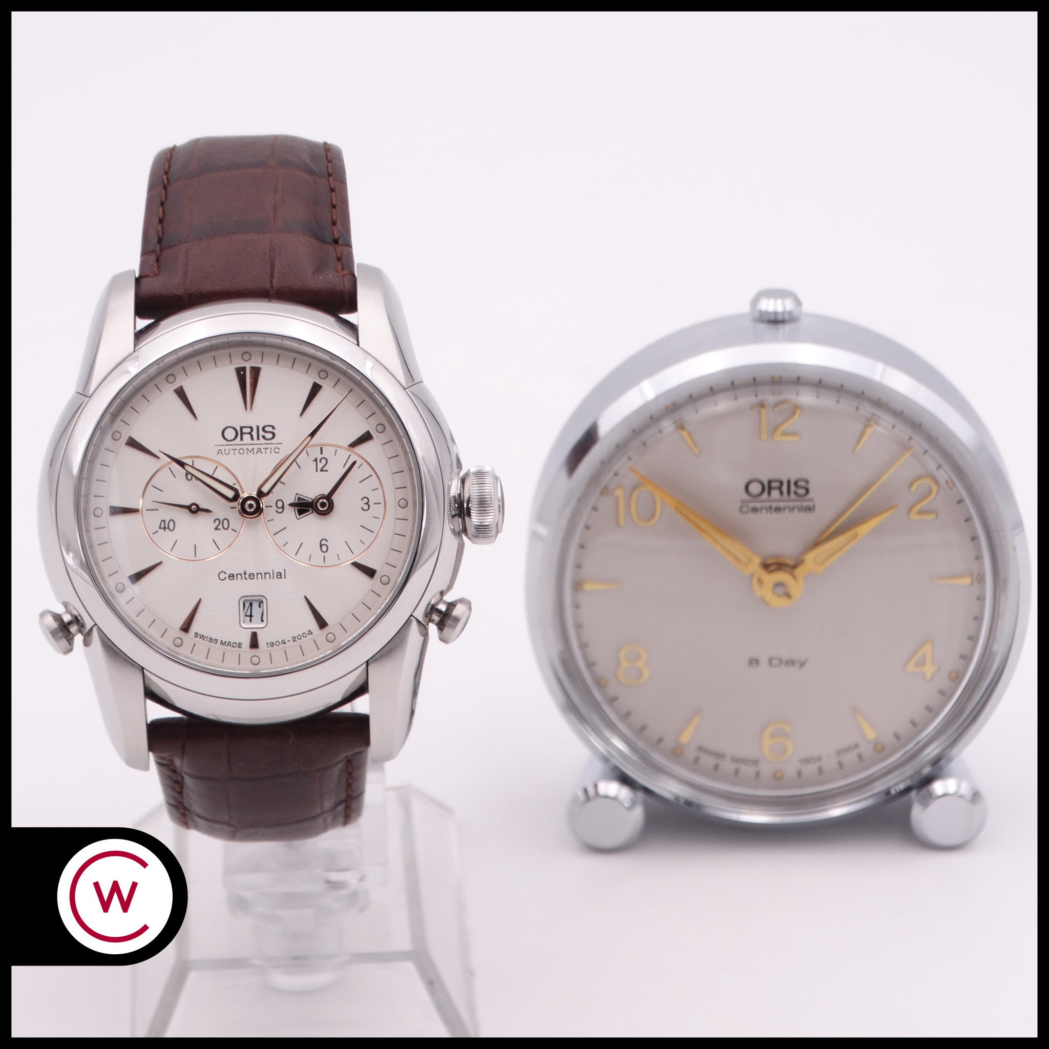 ORIS Centennial Set con Reloj Alarma 8 Días de Viaje